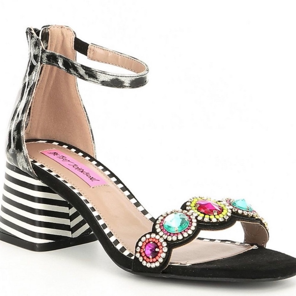 Betsy Johnson Gabbie Embellished Sandals